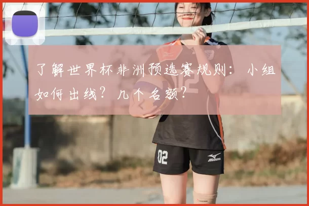 了解世界杯非洲预选赛规则:小组如何出线?几个名额?
