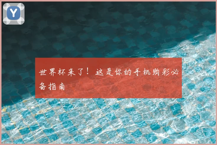 世界杯来了!这是你的手机购彩必备指南