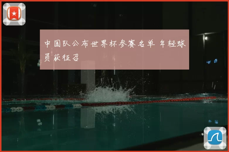中国队公布世界杯参赛名单 年轻球员获征召
